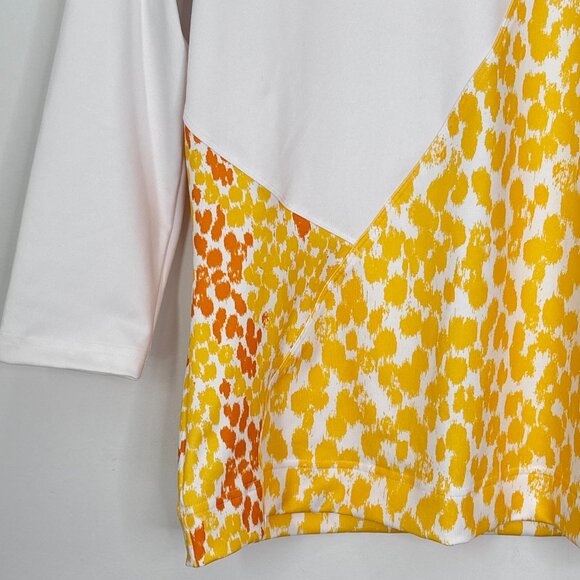 Adidas Stella McCartney Barricade Yellow White Athletic Pullover Shirt Small d5 - Picture 5 of 16